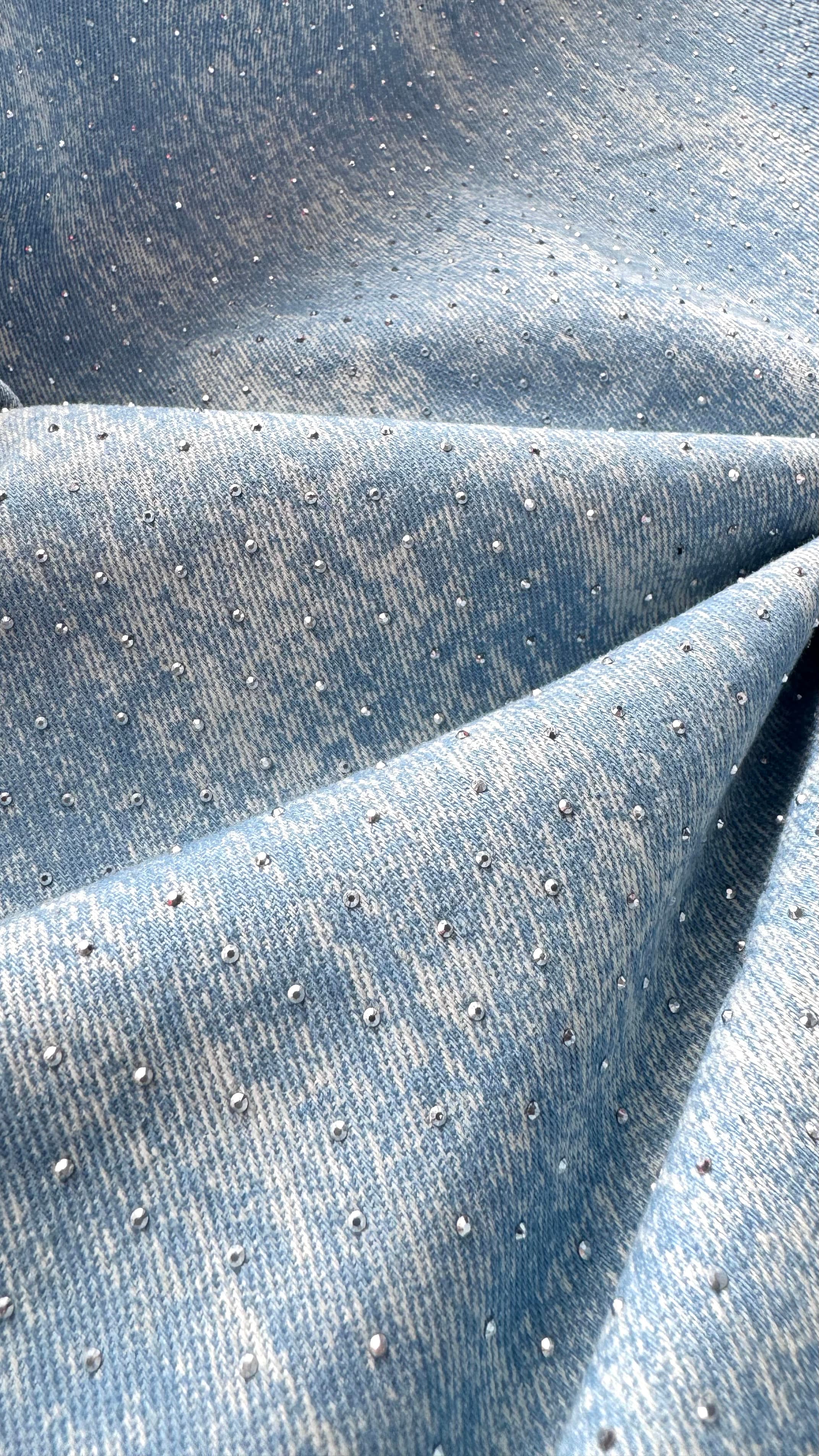 Rhinestone denim